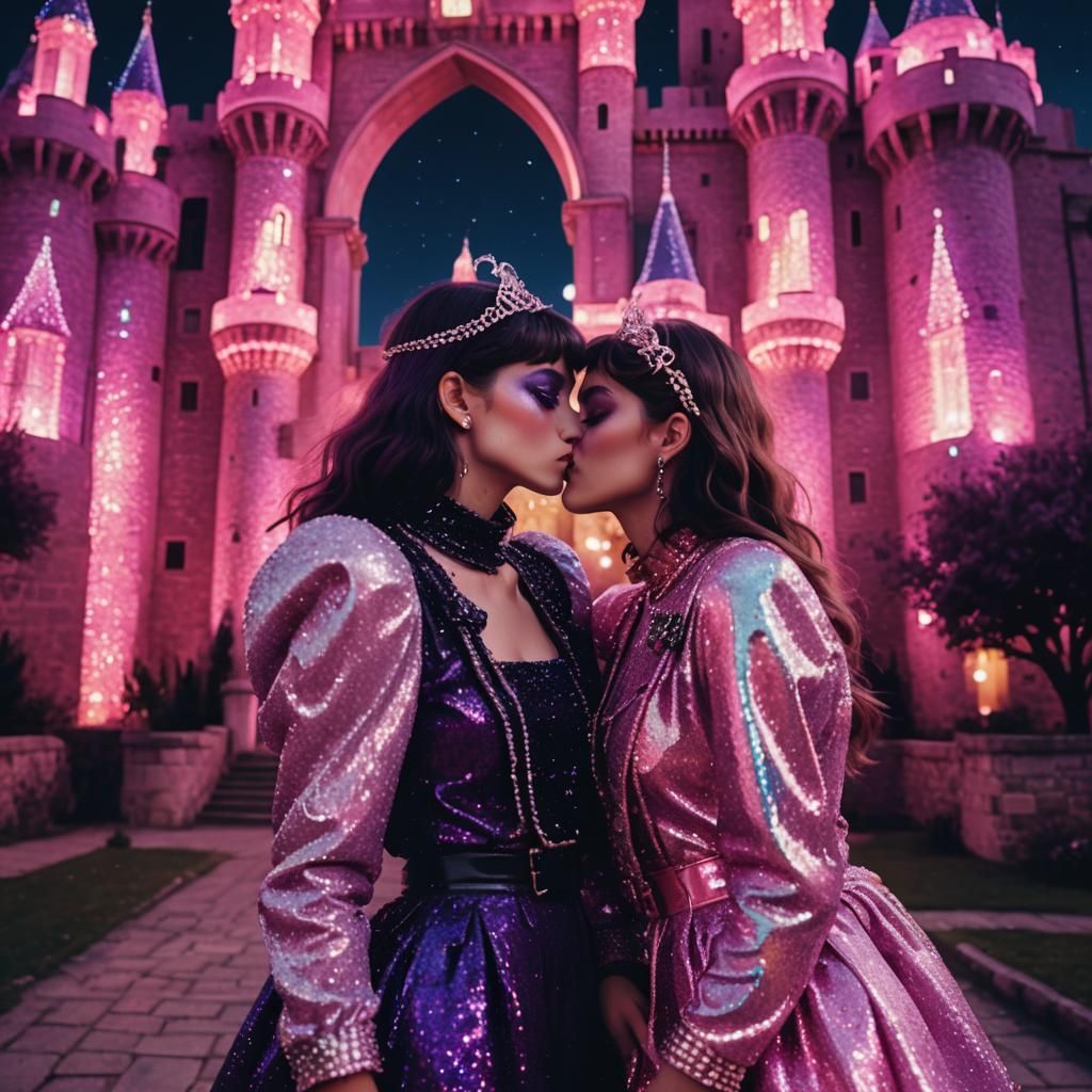 Romantic Encounter in Sparkling Fantasy Castle