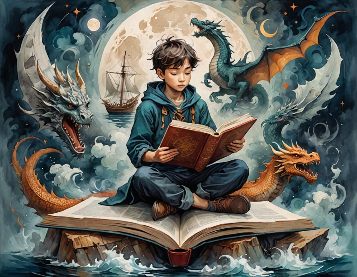 Cosmic Explorer in Whimsical Surroundings