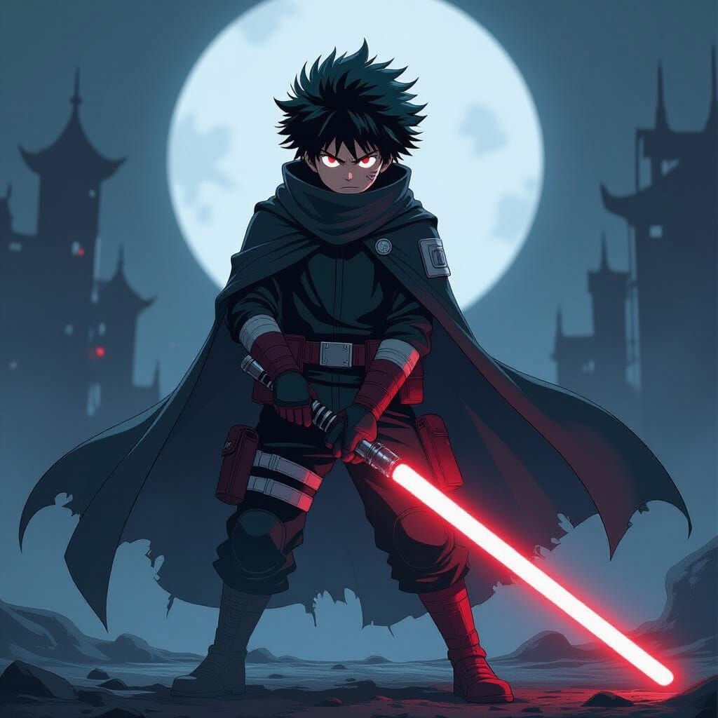 Izuku Midoriya as Ominous Sith Lord