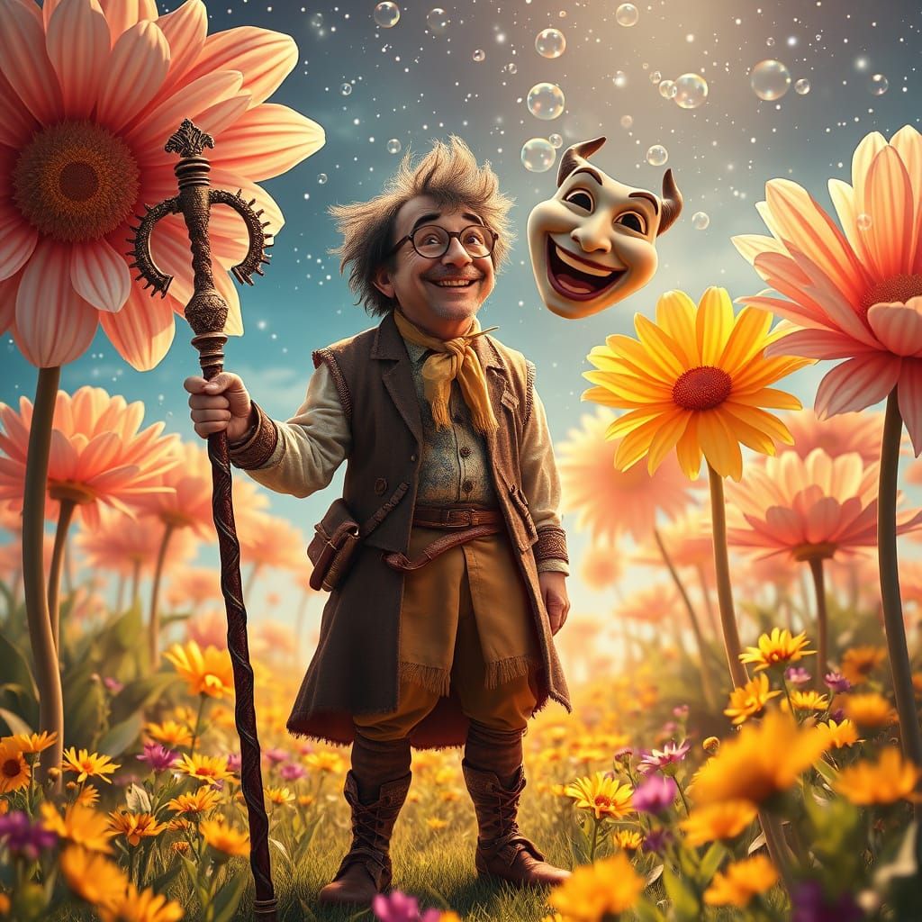 Rick Moranis as Guardian of Laughter in Whimsical Meadow