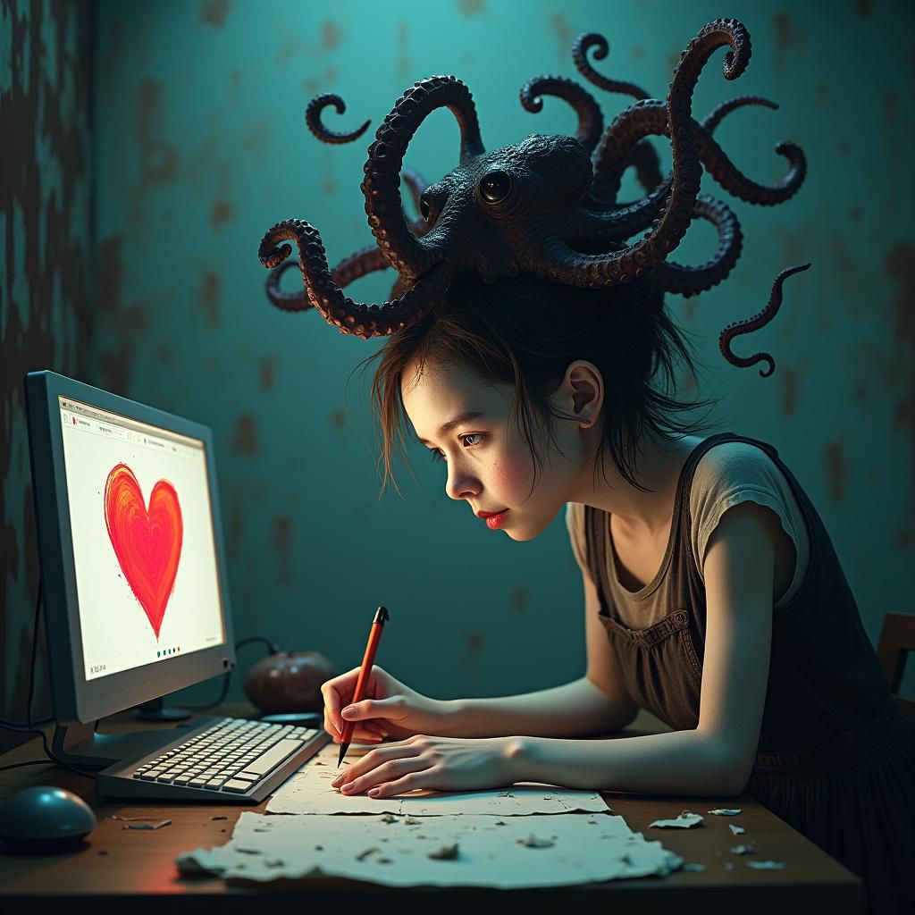 Surreal Cyberpunk Artist Captivates with Ghostly Inspiration