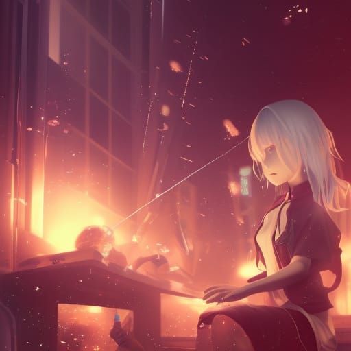 Anime Style Digital Illustration Concept Art