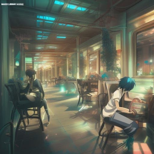 Anime Style Digital Illustration with Intricate Details