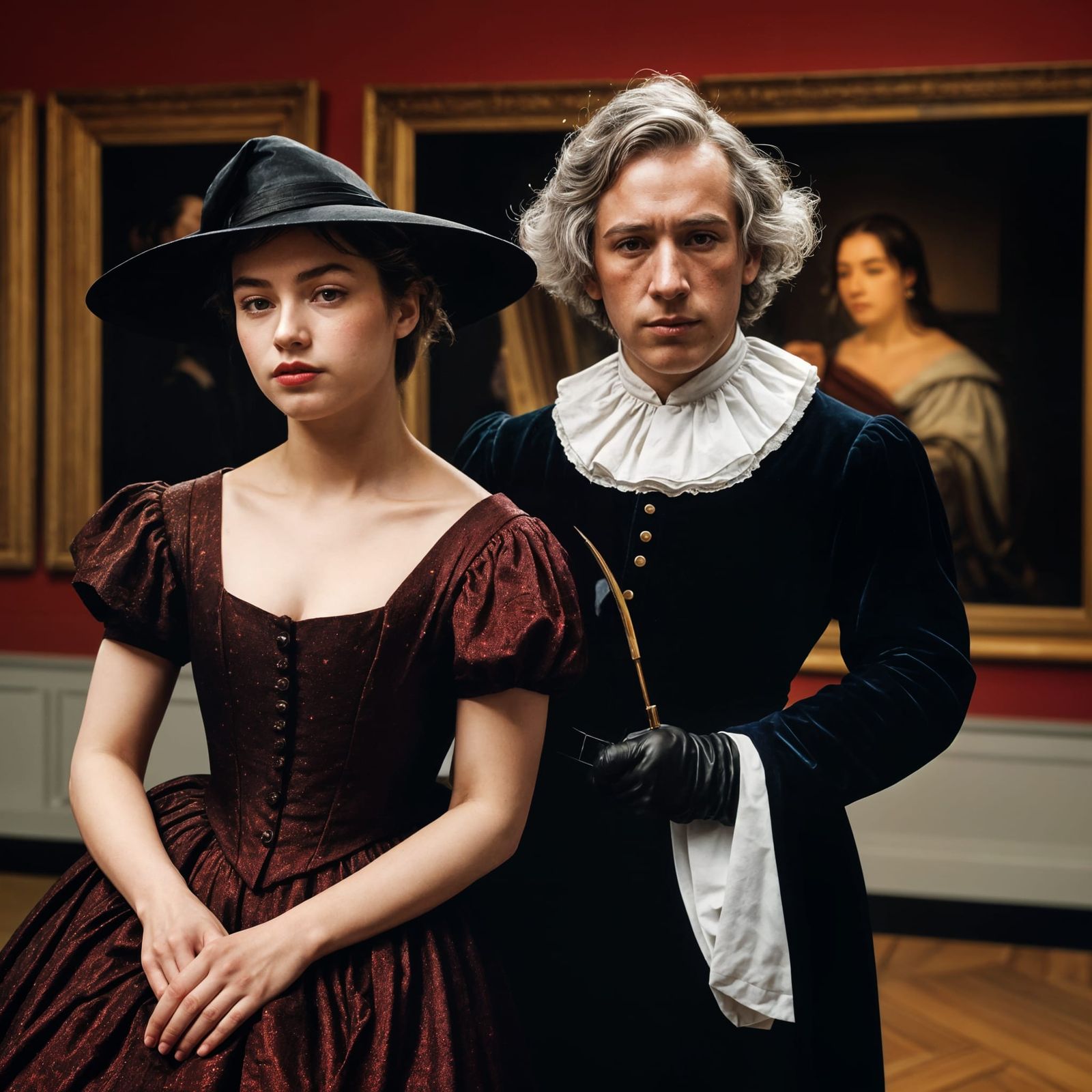 Old Masters' Nightly Party: Hyperrealistic 3D Render