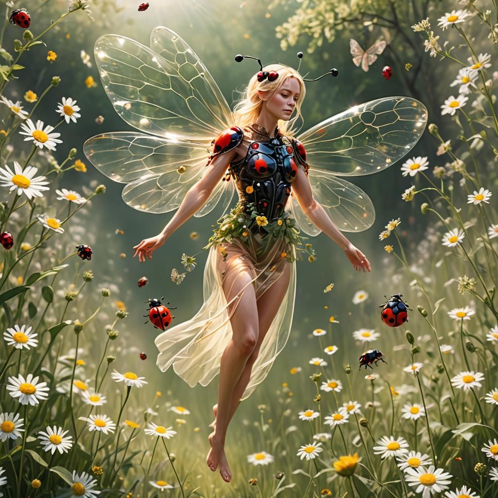 Surreal Shapeshifting Scene in Vibrant Colors