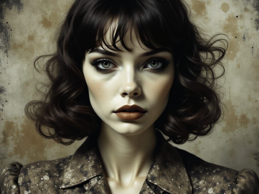 Gene Tierney as Final Girl in High Contrast Lomography