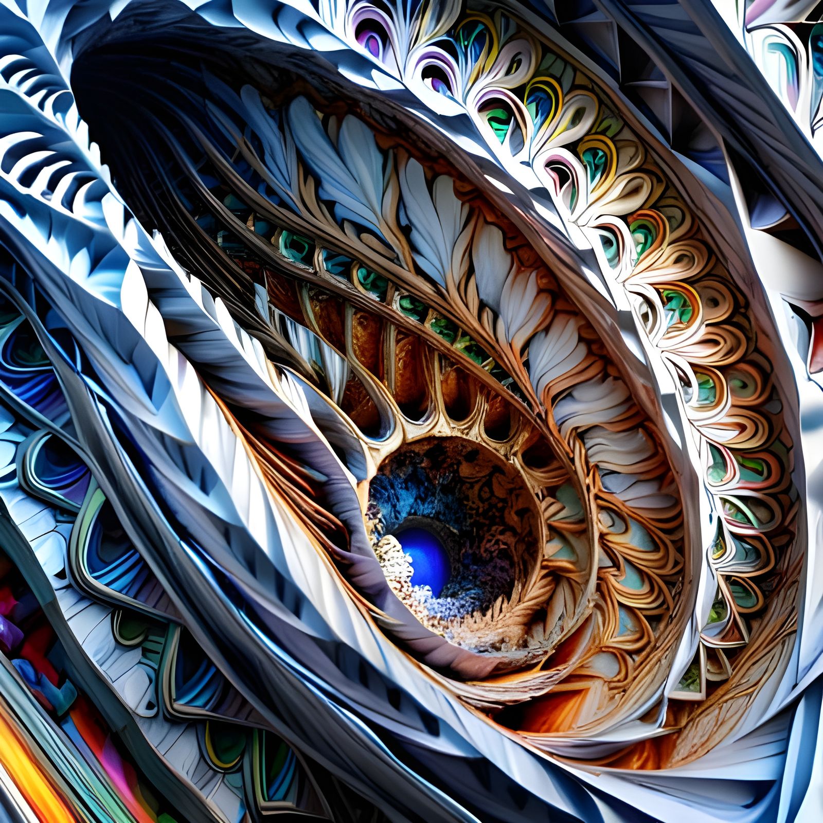 Geometric Hyper-Real Abstract Mandelbulb Masterpiece