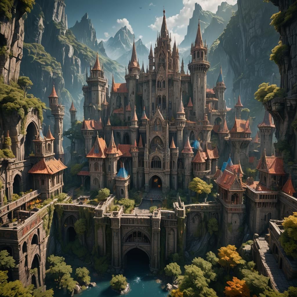 Fantastical Palace in Splendid Colors