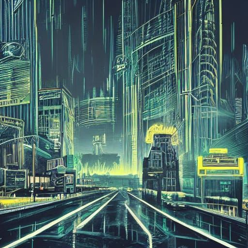 Dark Highway to a Retrofuturistic Hell