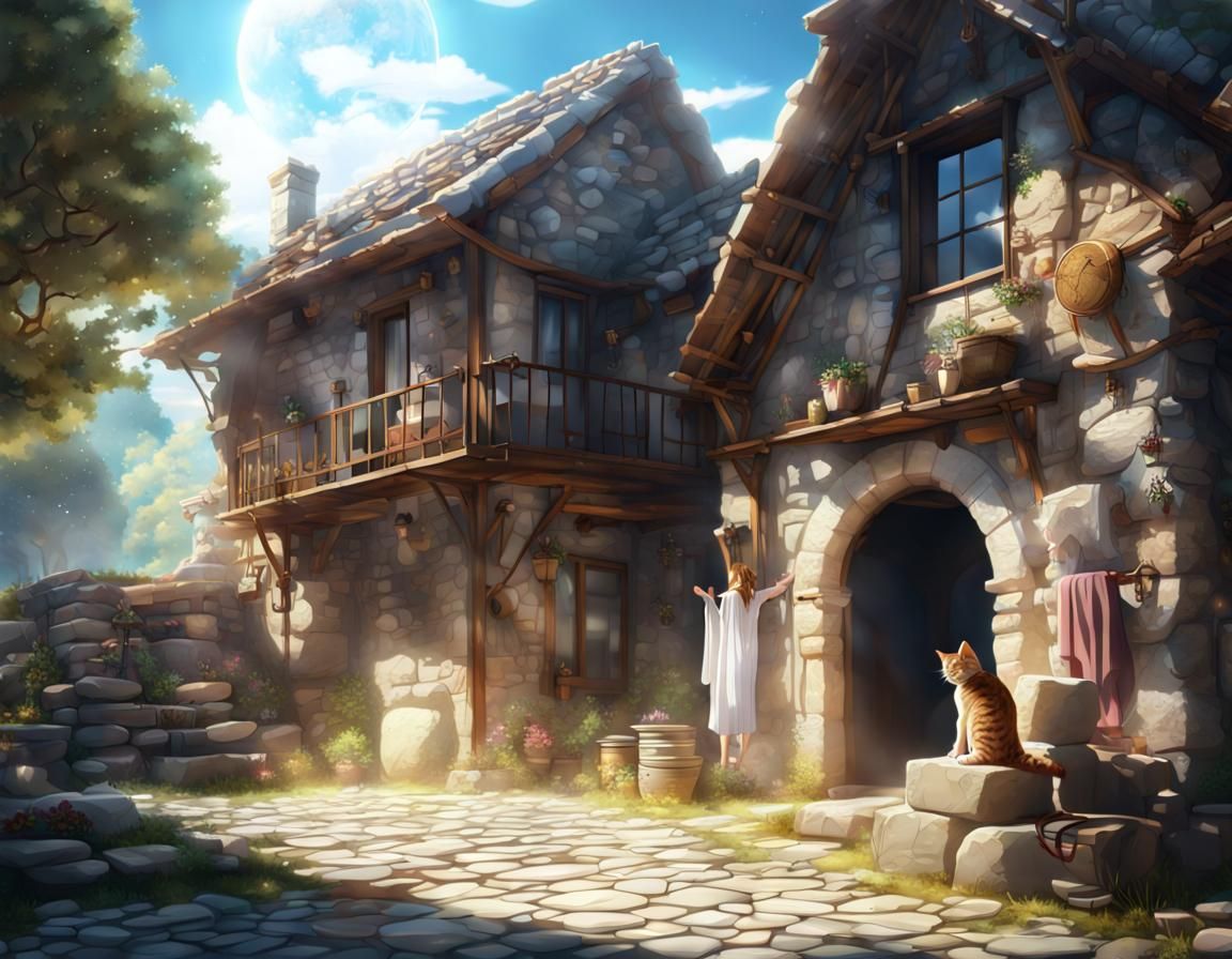Fantasy Homestead in Realm of the Gods