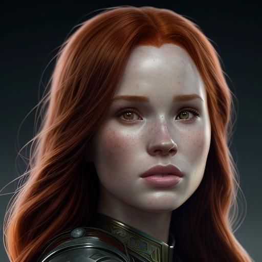 Madelaine Petsch Portrait in Fantasy Art Style