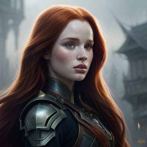 Fantasy Portrait Inspired by Art Nouveau