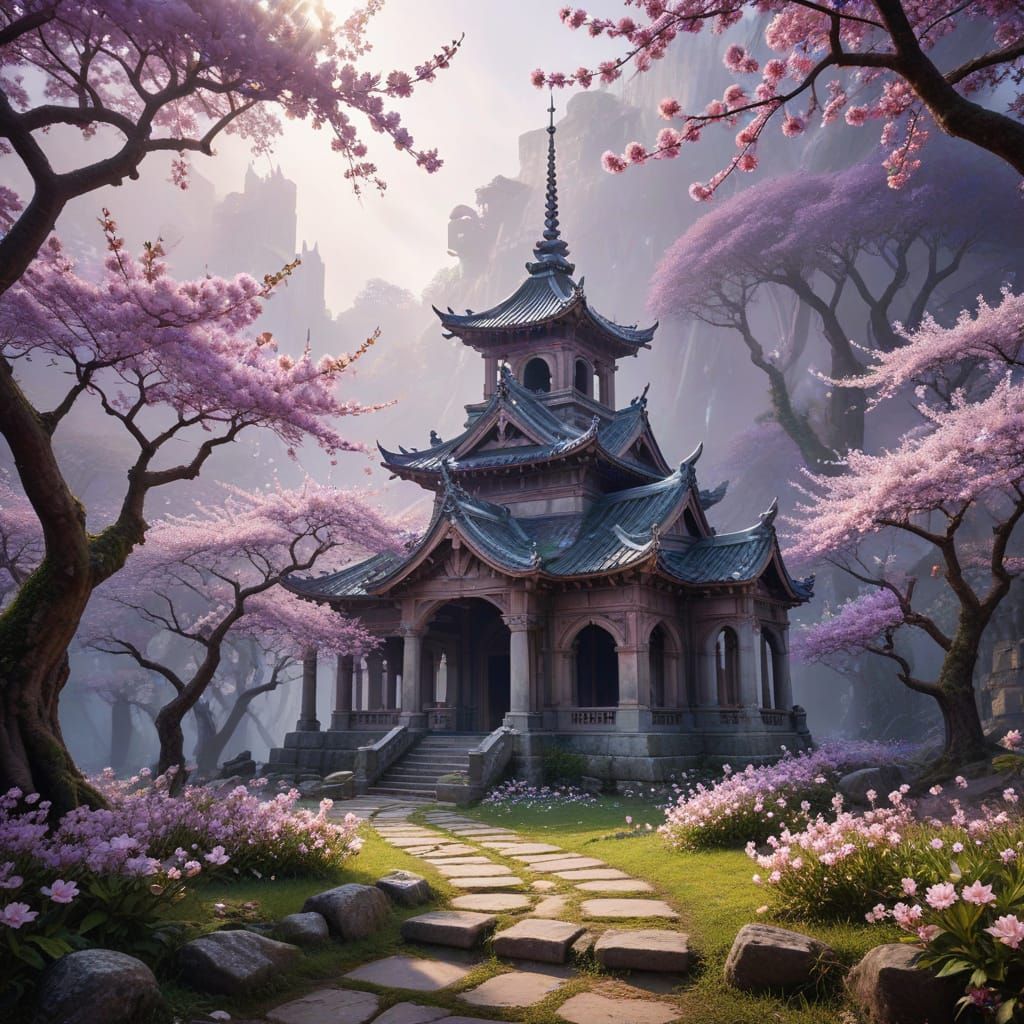 Under the delicate petals