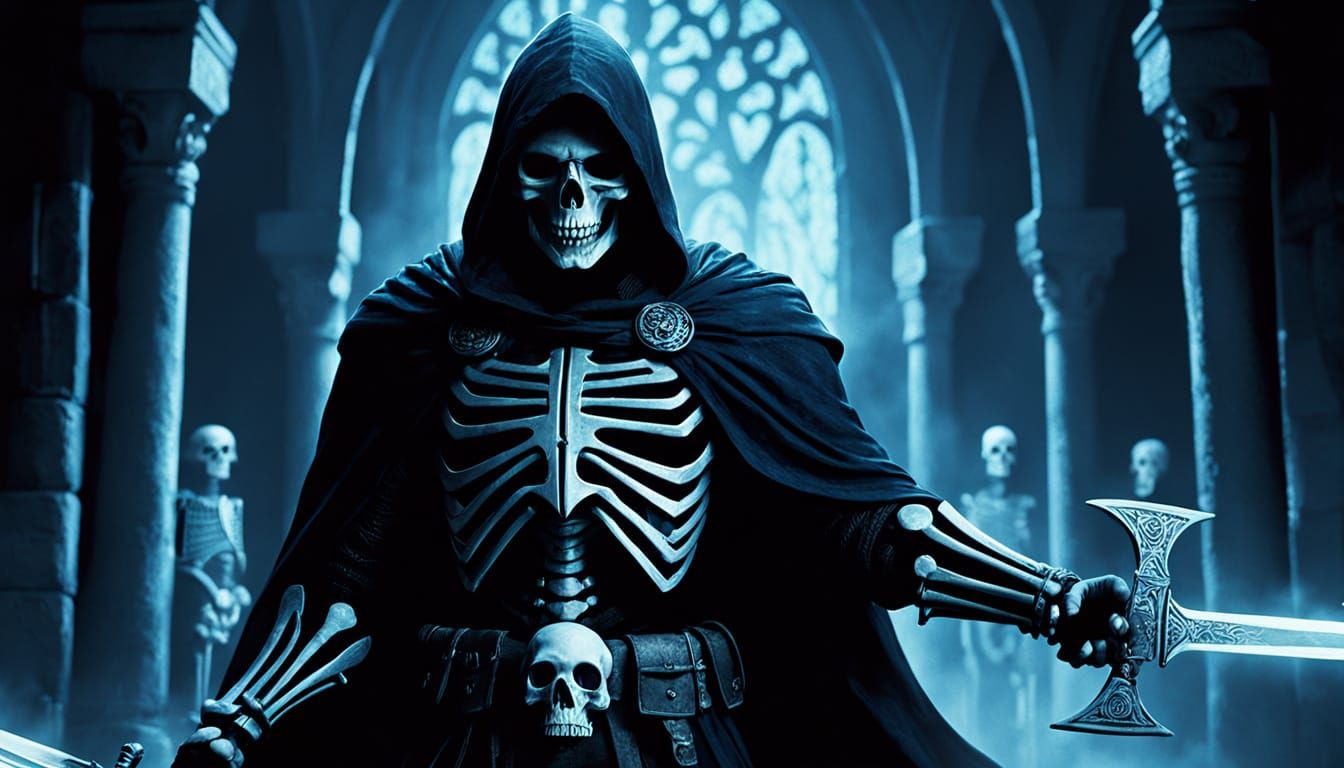 Spectral Warriors Emerge in Dark Fantasy Art