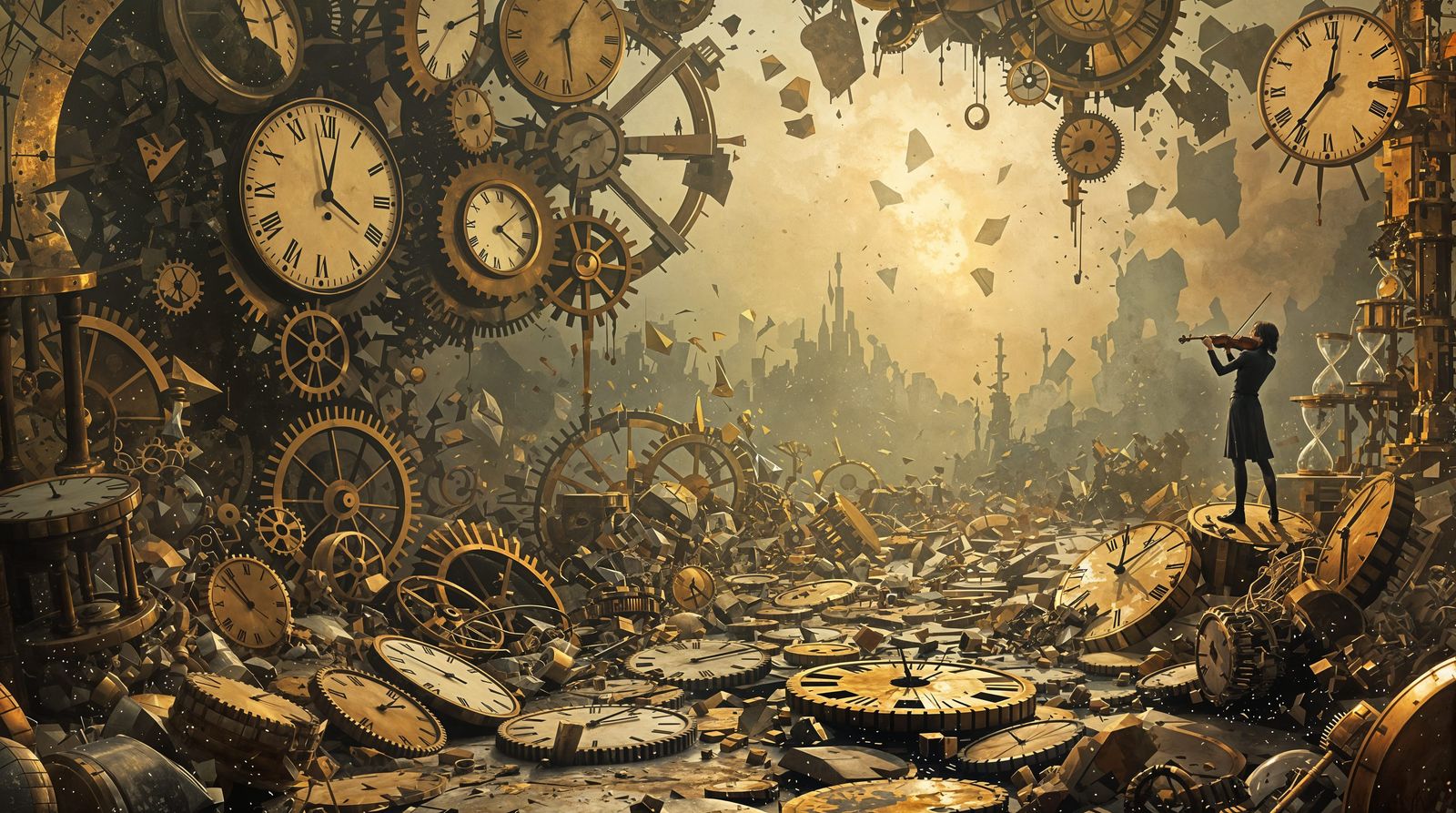 Surrealist Time Weaver Creates Harmony in Chaos