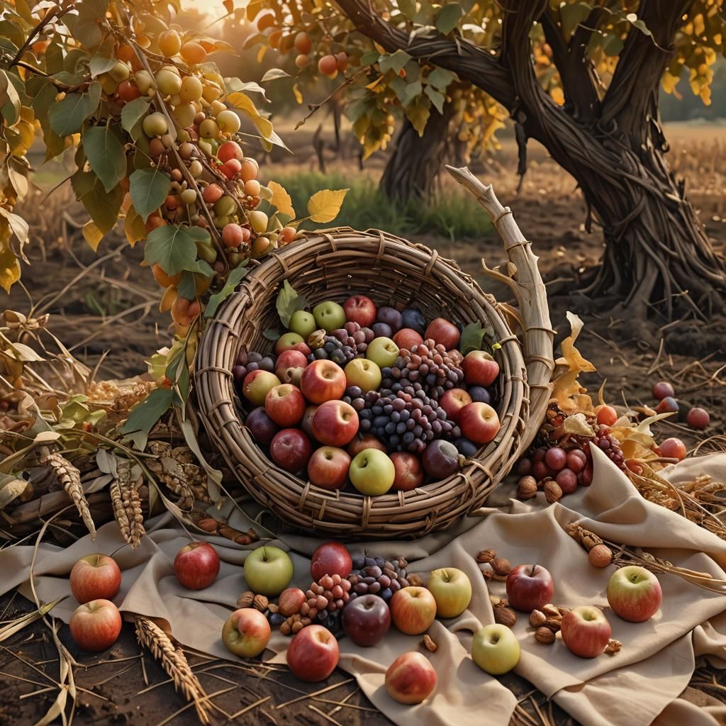 Abundance Horn in Golden Hour Lighting