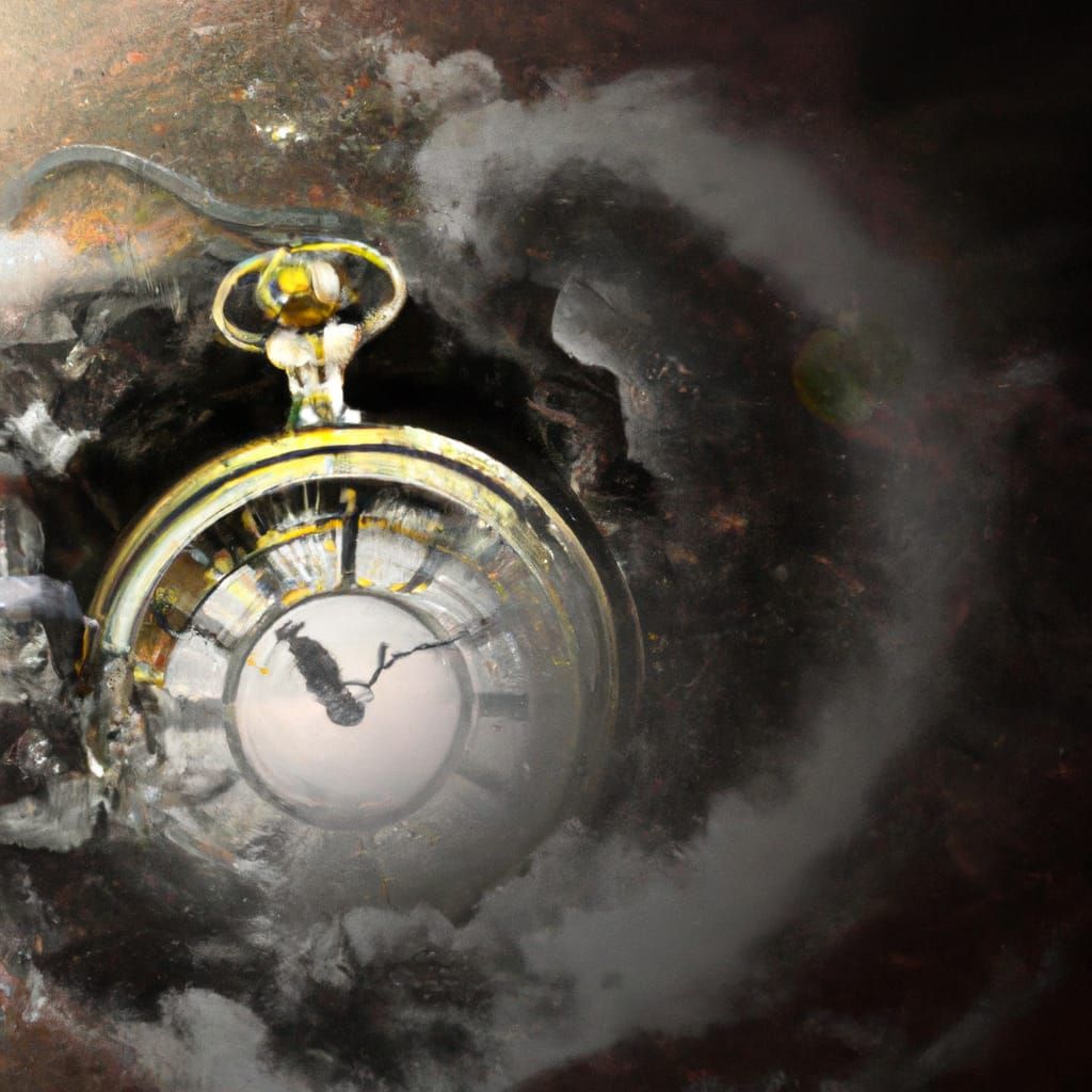Melting Pocket Watch Creates Space Wormhole