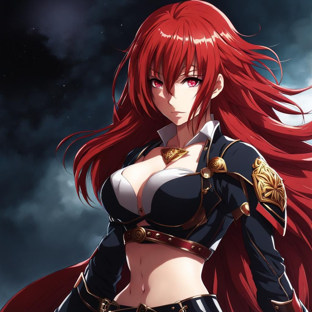 Surreal Anime Warrior Lady