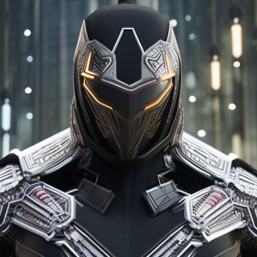 Silkpunk Knight in Nanosuit Armor