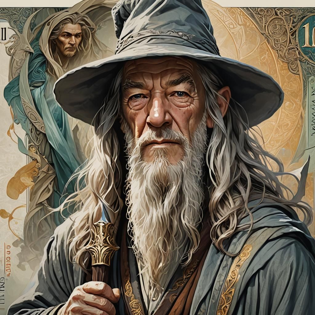 Ian McKellen as Gandalf in Triadic Colors Concept Art