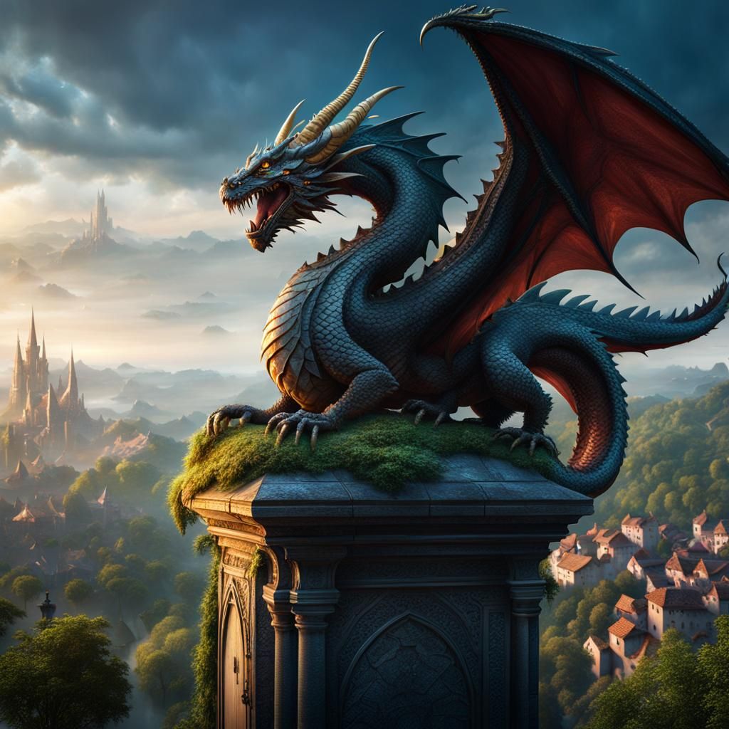 Ethereal Dragon Guardians the Village