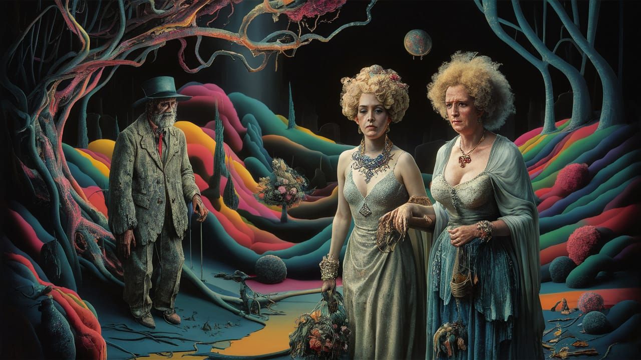 Surrealist Women Attend a Hobo's Enchanted Wedding