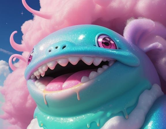 Pastel Creature Offers Glitter Hot Dog in Surreal Style