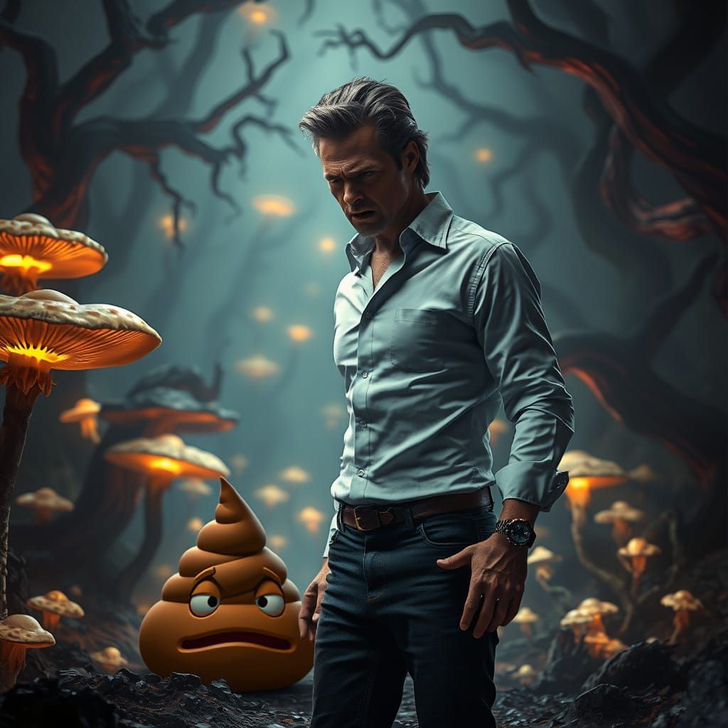 Angry Demigod Condemns Poop Emoji in Haunting Realm