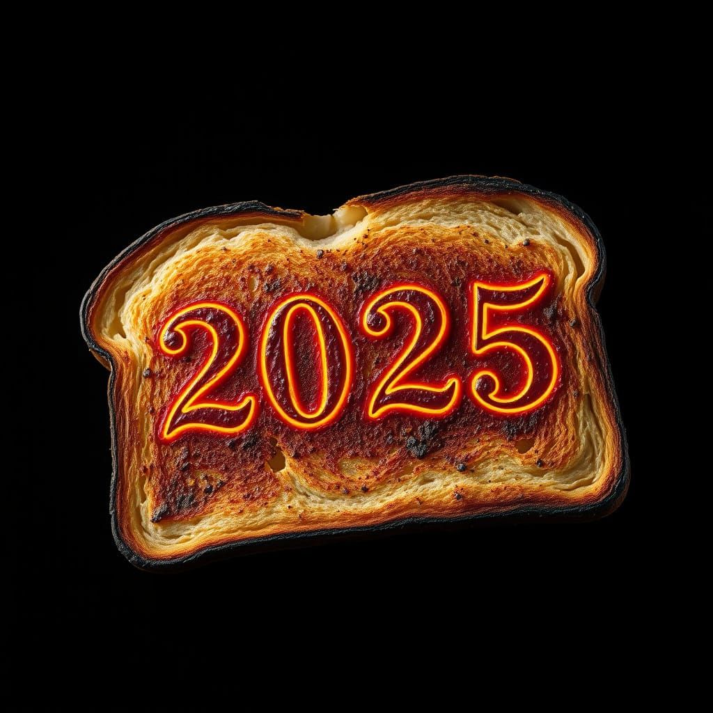 Mystical Toast of 2025 in Fantasy Style