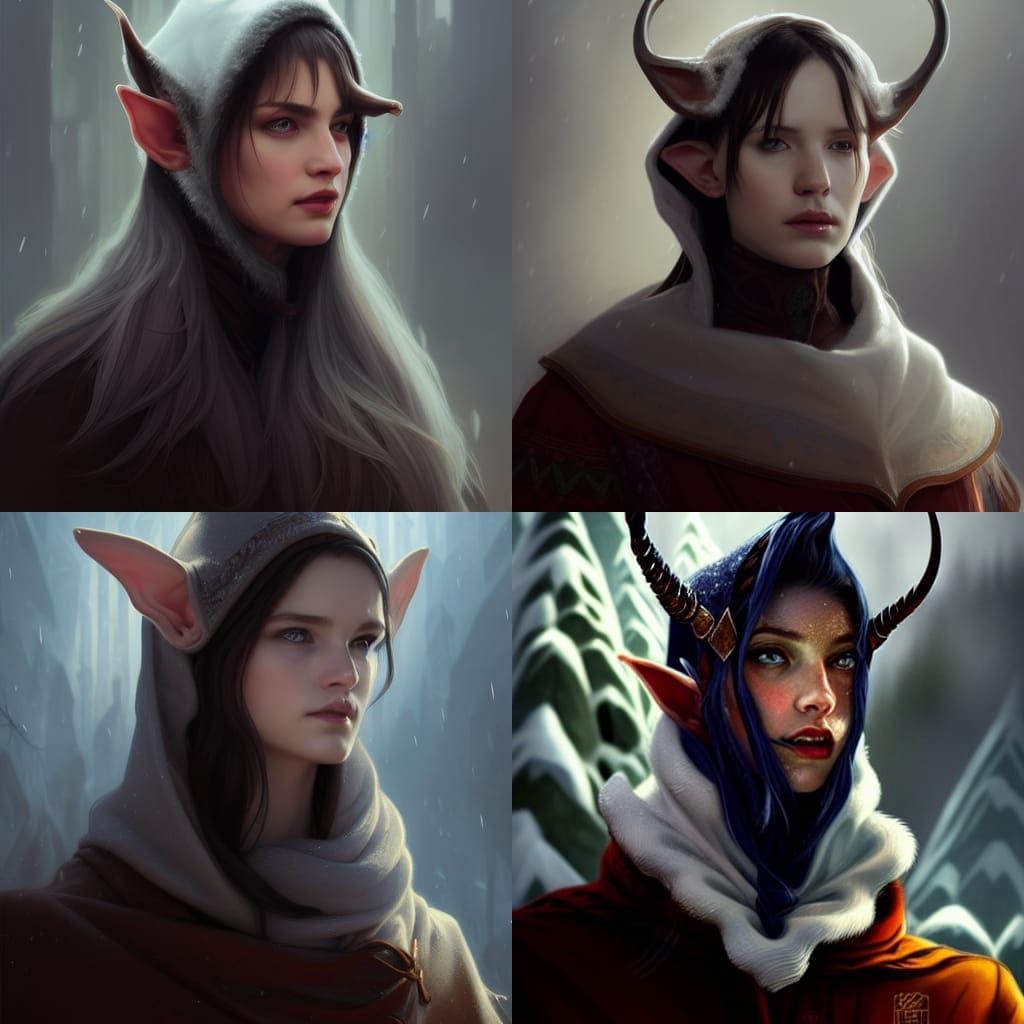 Ethereal Elf Lord in Icy Realms