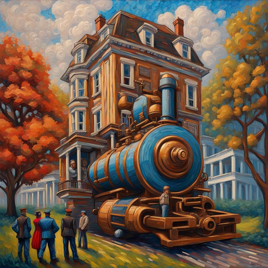 Stunning Escher-Inspired Steampunk Palace with Intricate Det...