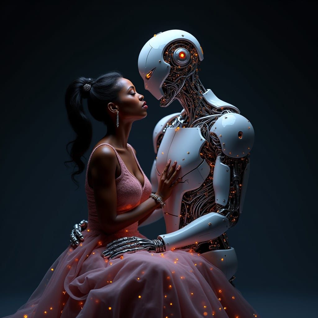 Ethereal Surrender: Kamala Harris and Her Robotic Lover