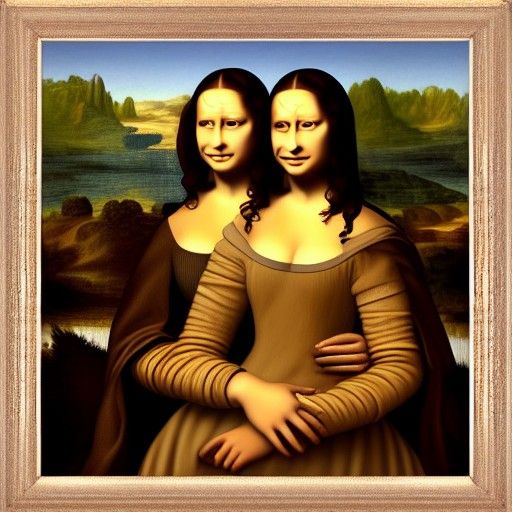 Sensual Mona Lisa Moment in a Vibrant Wildflower Meadow