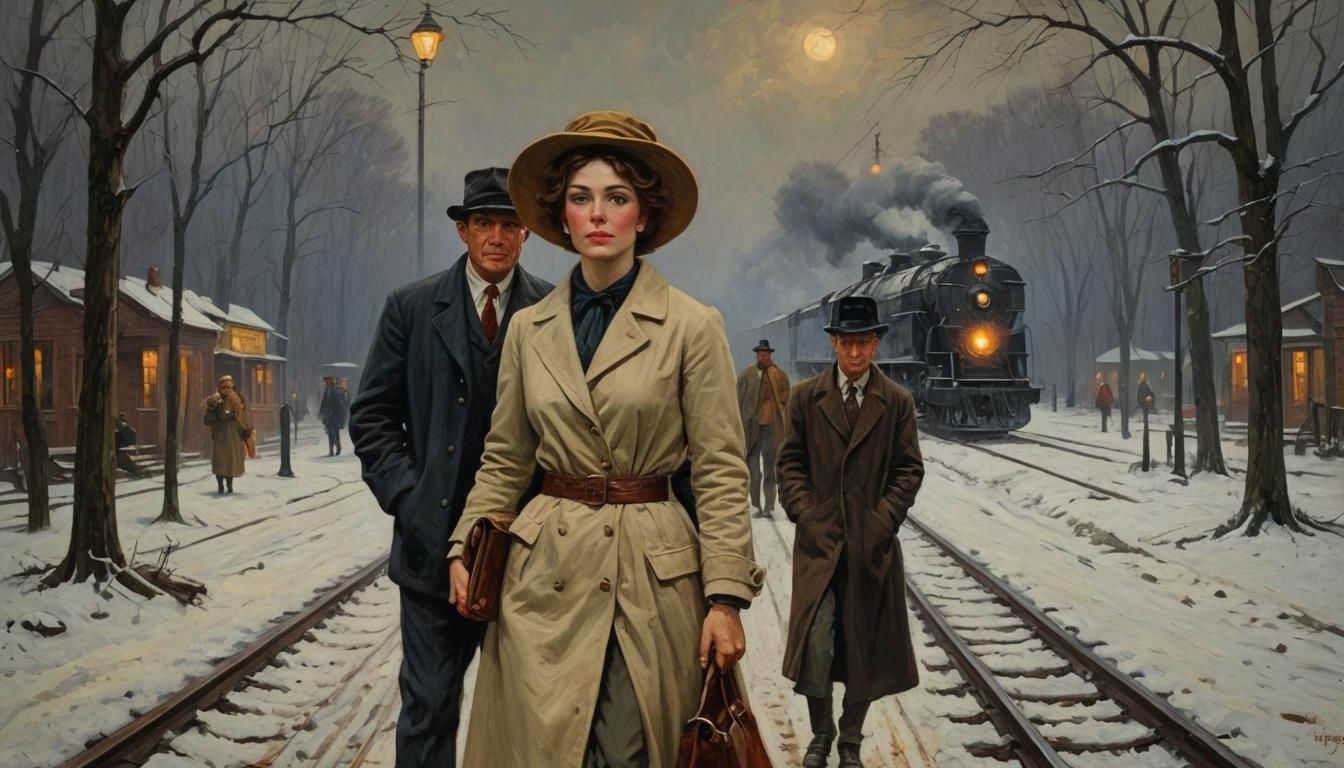 Southern Belle Departs on a Midnight Journey