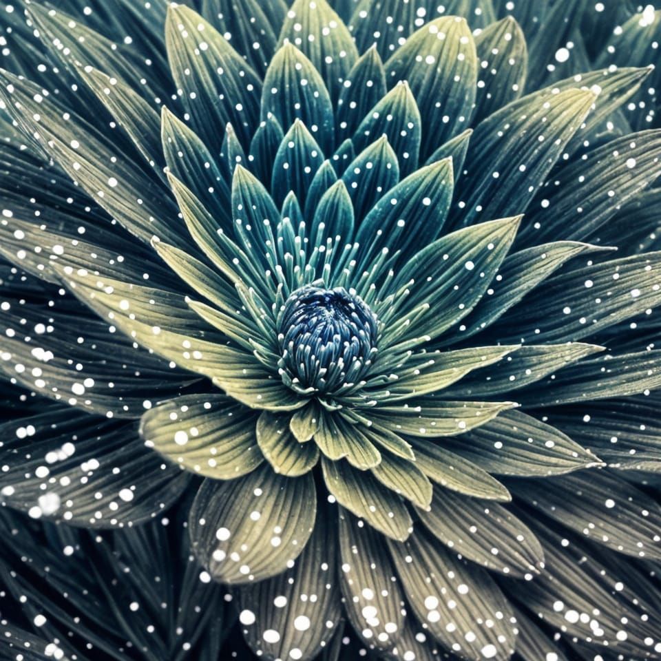 Dark Blue and Green Deathflowers