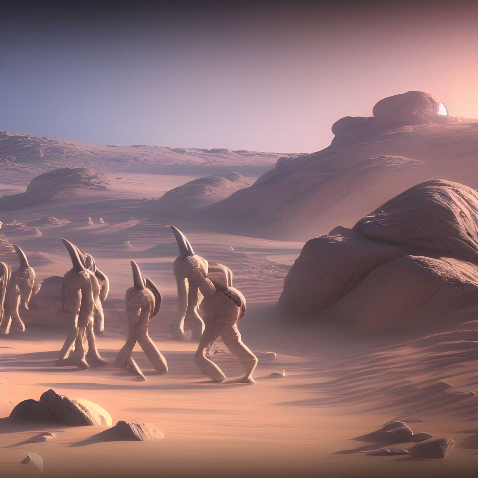 Surreal K-Pop Concert on Mars with Adorable Bunny Audience i...