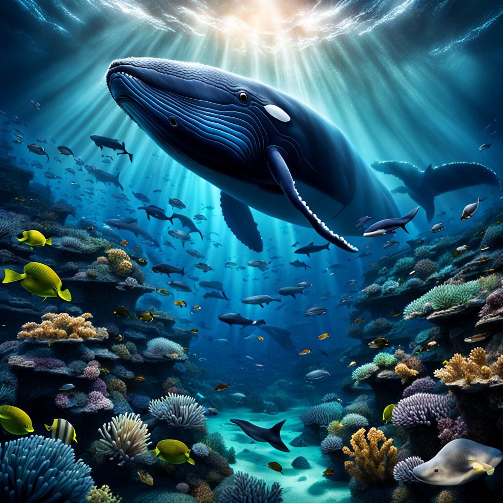 Vibrant Ocean Scene in Professional Photography Style