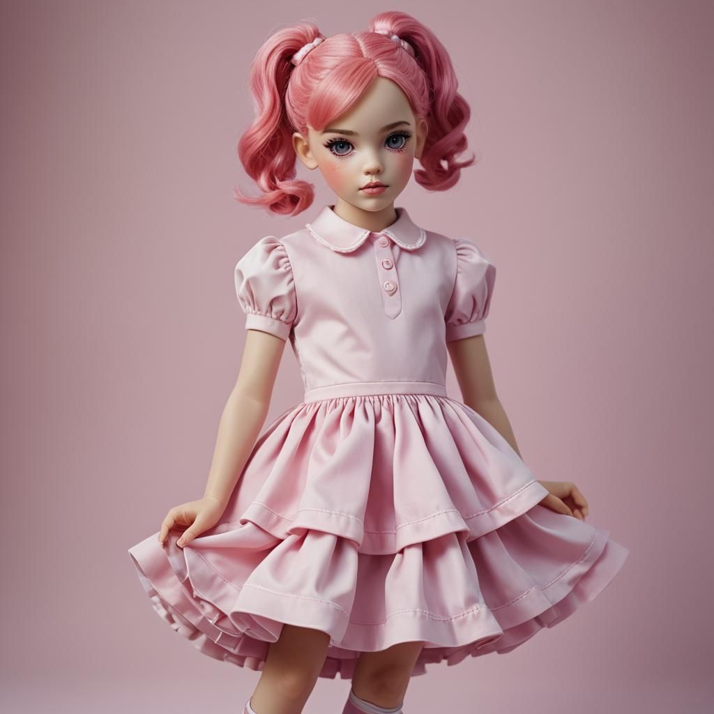 Pink Preppy Doll in Soft Focus