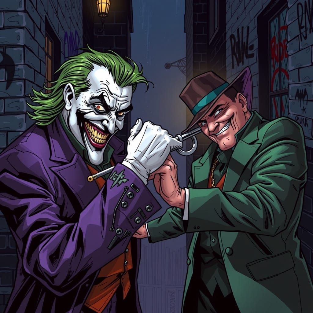 The Joker Meets His Match in Dark Gotham Alley