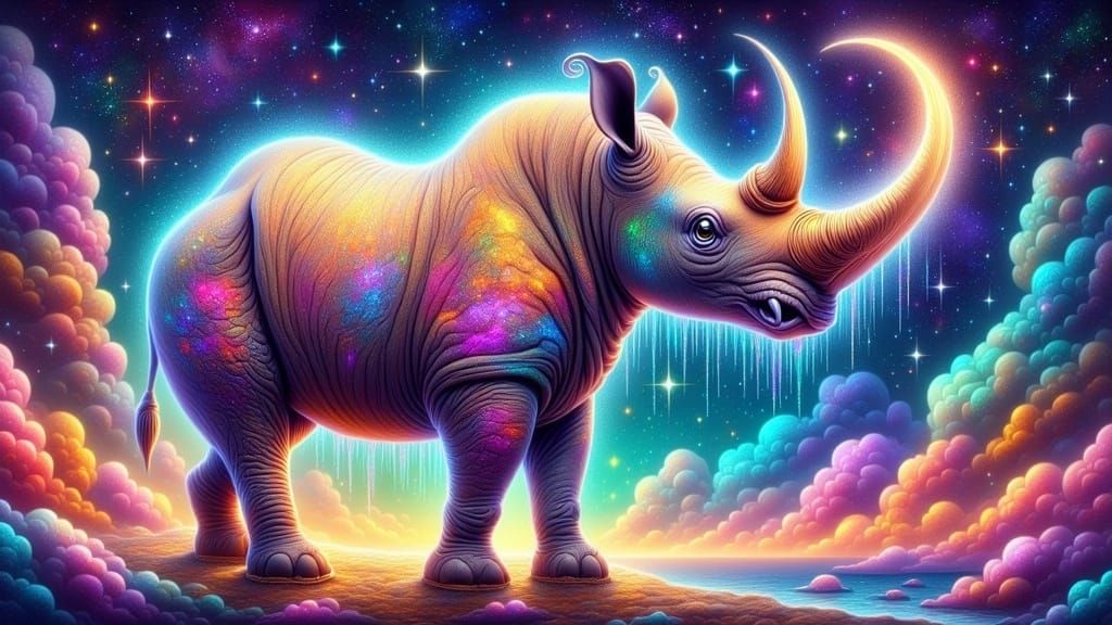 Majestic Ele-Rhino Hybrid in Cosmic Nexus