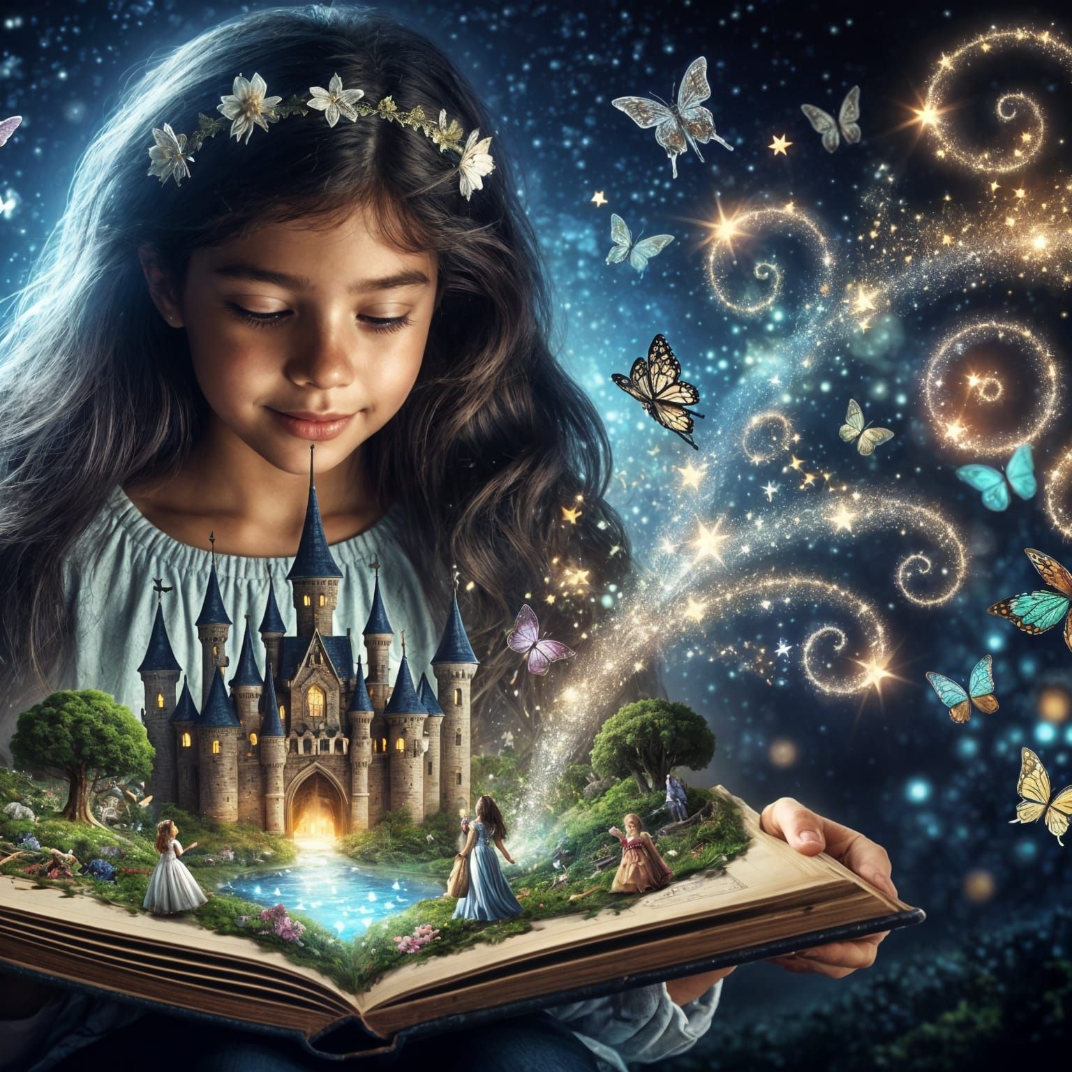 Magical Castle Emerges From Book For Curious Girl