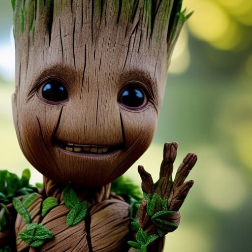 Chibi Groot in Midst of Cheesy Heist