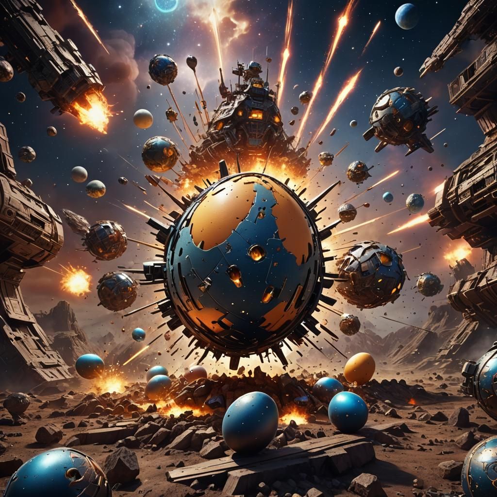 Mechanical Egg Versus Chicken in Cosmic Battle