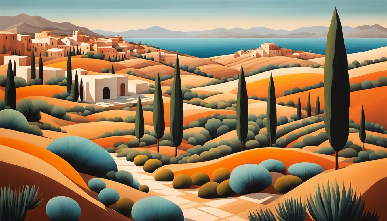 Sculptural Earth Tones in Mediterranean Light