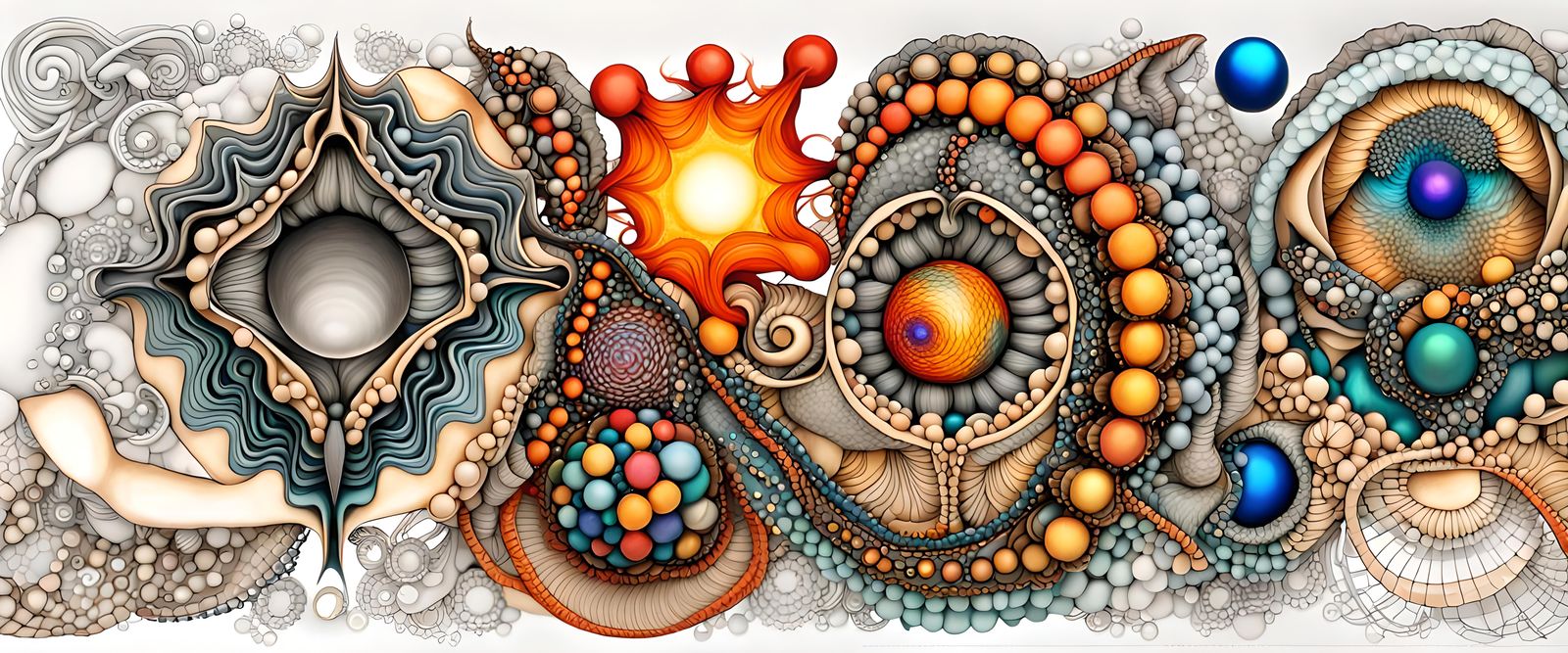 Quantum Zentangle with Druidic and Runic Elements