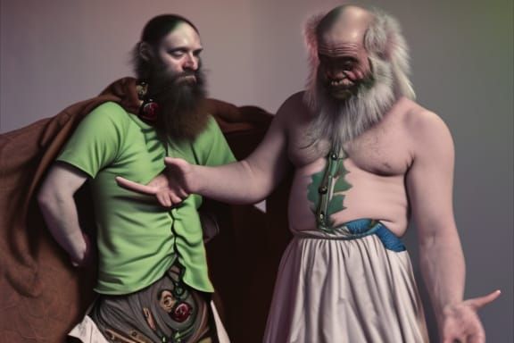 Drunken Monkey Kung-Fu Chaos in Dreamlike Hyperrealistic Lan...