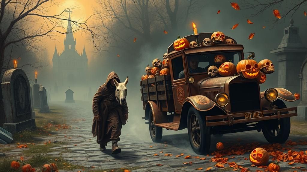 Dark Ages Peasant Meets Polar Bear in a Surreal, Gothic Land...