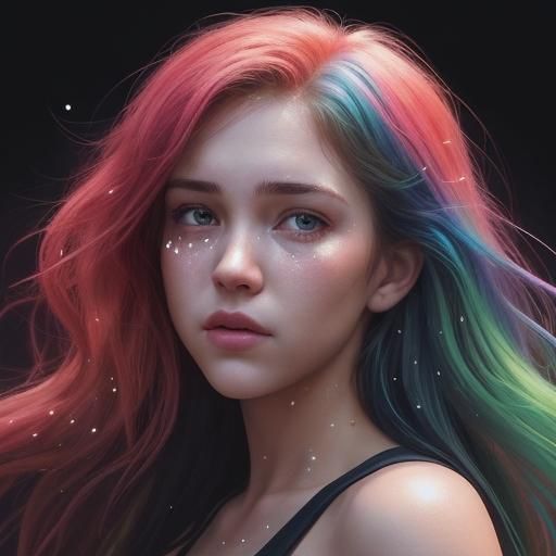 Hyperrealistic Portrait of Intense Emotion