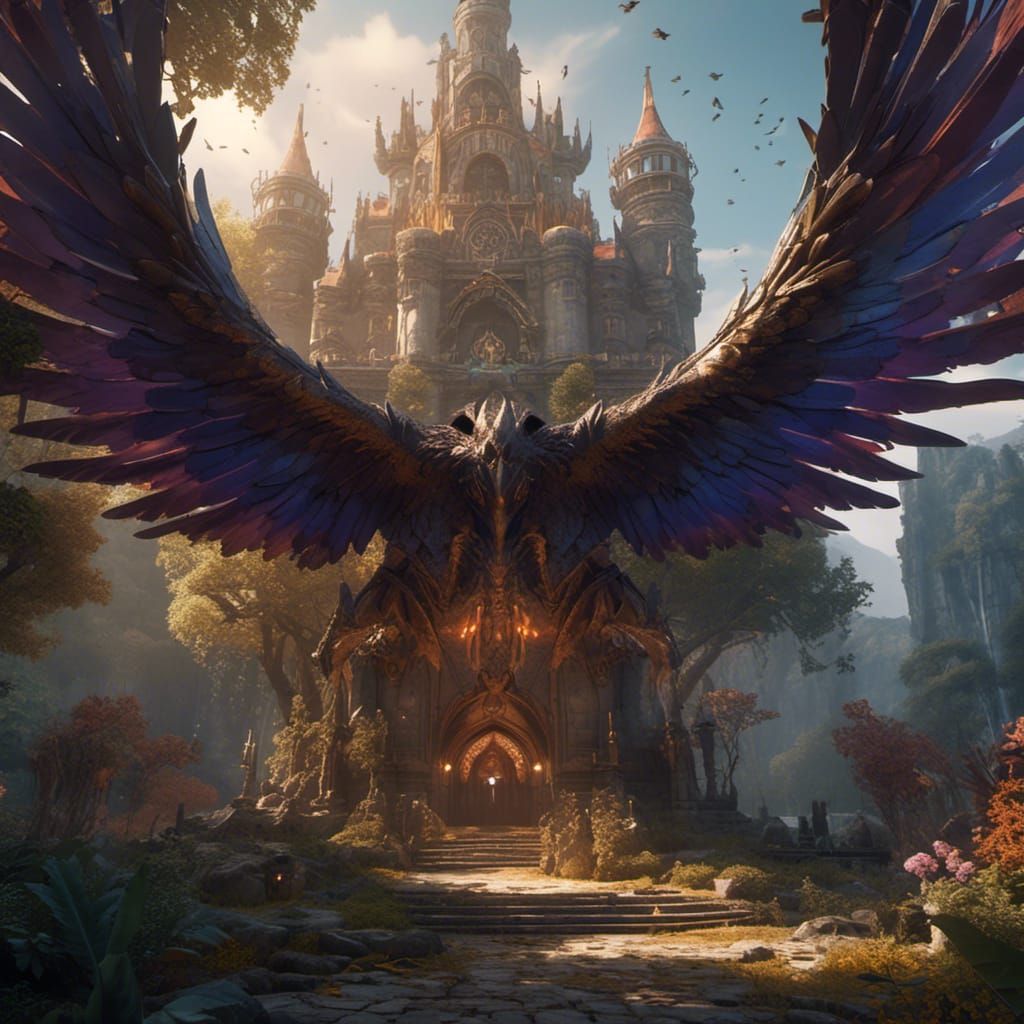 Fantastical Wings Concept Art in Unreal Engine 5