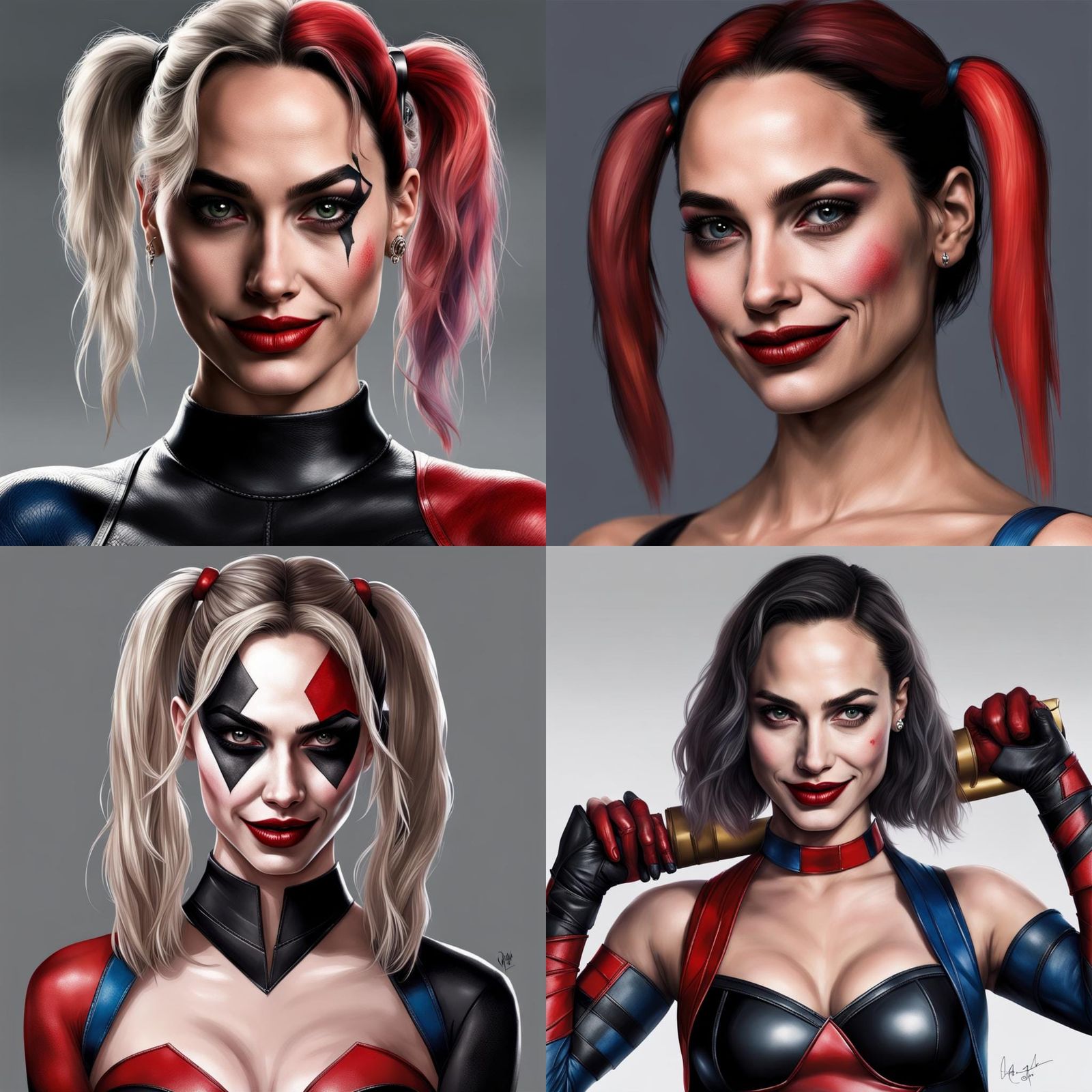 Gal Gadot as Realistic Harley Quinn